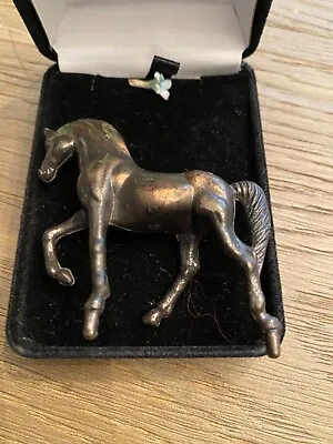 Vintage Miniature Horse Brass Bronze Color Cast Metal Figure • $19.95