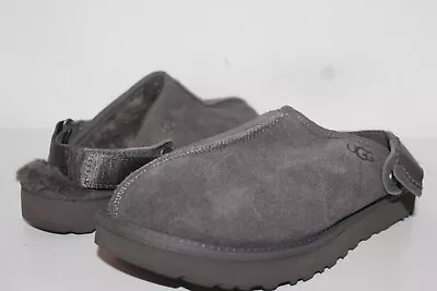 UGG Women's Lanah Clog Charcoal Gray Suede Size 8 • £47.67