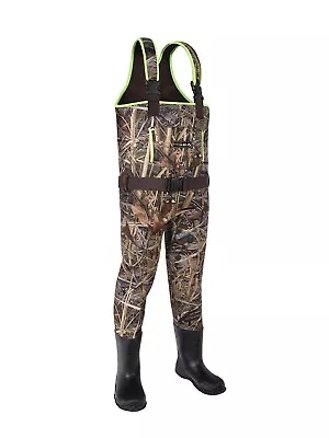 HISEA Camo Kids Neoprene Insulated Boots Duck Hunting Chest Waders (Age 6/7) • $39.99