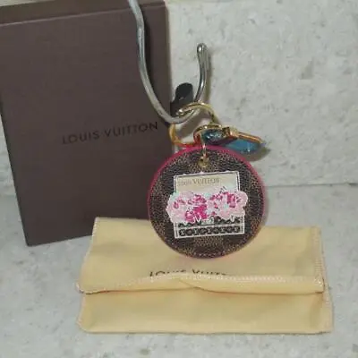 NEW Louis Vuitton Damier Malle Fleurs Flower Trunk Key Ring Holder Bag Charm • $299.99