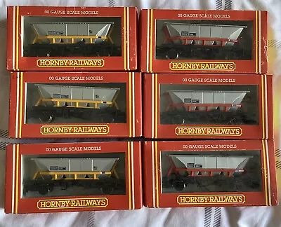 6x Hornby OO Gauge MGR Hopper Wagons • £35