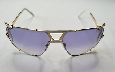 Cazal Mod. 9093 Col. 004 Gold White Shield Sunglasses Made In Germany • $300