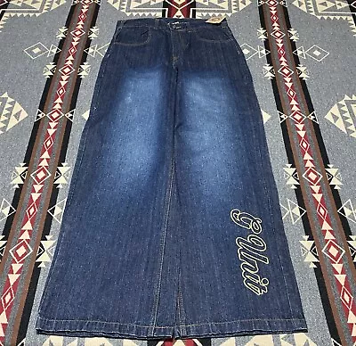 G Unit Jeans Womens Sz 16 Fits (30x30) NWT Vintage Wide Leg T36 • £60.76