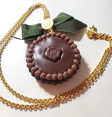 Q-pot. Japan Jewelry Chocolate Tart Necklace - Brand New! • $59.99