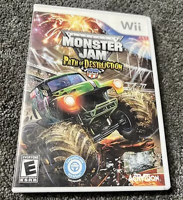Monster Jam: Path Of Destruction (Nintendo Wii 2010) Drive-ride Sports Game EX! • $12.99