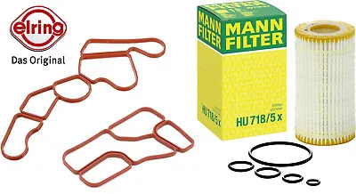 Engine Oil Filter With Oil Cooler Gaskets Kit For 1998-15 Mercedes-Benz • $50.50