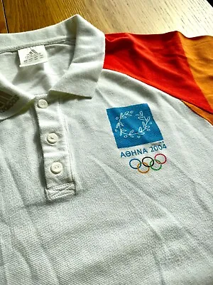 Athens 2004 Olympic Games - Adidas Polo Shirt - Large - 100% Cotton • £100