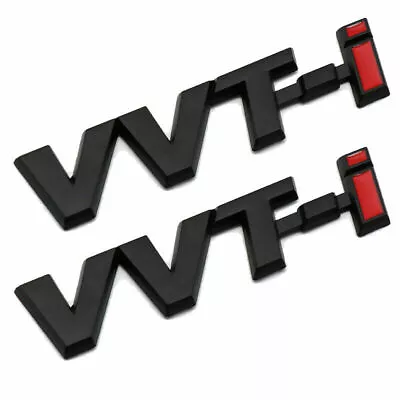 Pair Set VVT-I Emblem Badge 3D Auto Car Side Fender Rear VVTI Logo Sticker Metal • $15.99