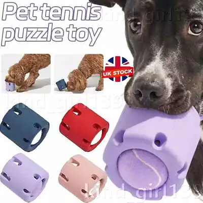 Tennis Tumble Puzzle Toy Interactive Chew Toys For Dogs Outdoor Games Intellect • £8.66
