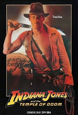 New Indiana Jones And The Temple Of Doom  Movie Poster Wall Art Print Size A5-a1 • $4.50