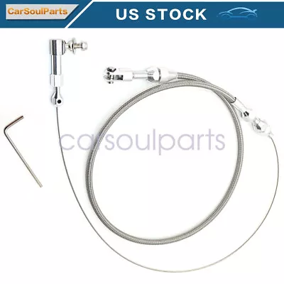 Universal 24  Stainless Steel Throttle Cable Braided For Ford GM Mustang 302 • $20