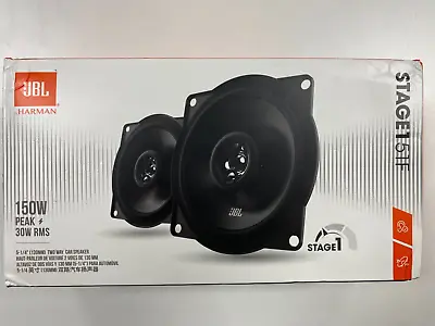 JBL STAGE1 51F 2-WAY 5.25  13cm CAR 150W EACH DOOR COAXIAL SPEAKER PAIR OPEN BOX • £30.99