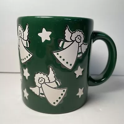 Vintage Waechtersbach Green Angel Christmas Mug West Germany • $12.99