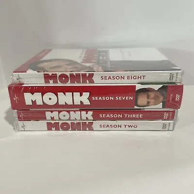 4 Monk Season 237 & 8 DVD In Plastic New • $19.99