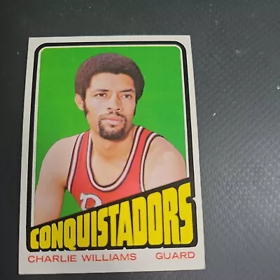 1972 Topps #231 Charlie Williams San Diego Conquistadors Autographed Signed • $0.99