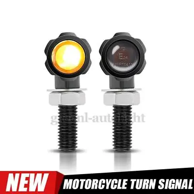 2X Motorcycle LED Mini Turn Signal Light Blinker Indicator For Bobber Cafe Racer • $14.99
