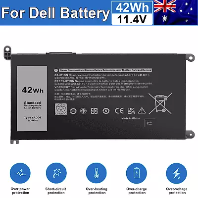 YRDD6 Battery For Dell Inspiron 5482 5485 2-in-1 3493 3582 3583 3593 3793 5480 • $55.99