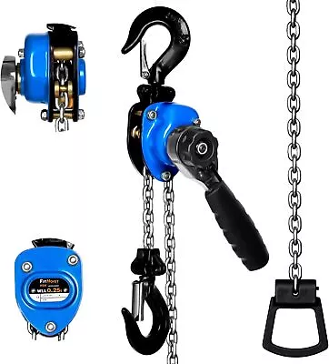 Mini Chain Hoist 1/4 Ton 550Lbs Capacity 10ft Lift Manual Lever Chain Hoist Allo • $81.99