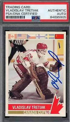 Vladislav Tretiak PSA DNA Signed 1992 Future Trends 76 Canada Cup Autograph • $99