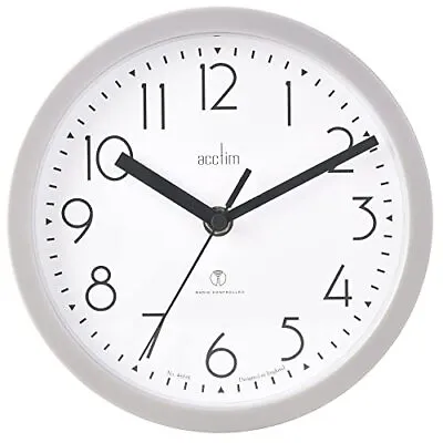 Acctim Ditton Radio Controlled Wall Clock 20cm (Grey) • £21.99