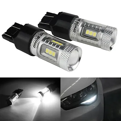 2x T20 W21W 7440 7443 LED Daytime Running Light DRL Bulbs For VW Polo 6R 2010-15 • $14.13