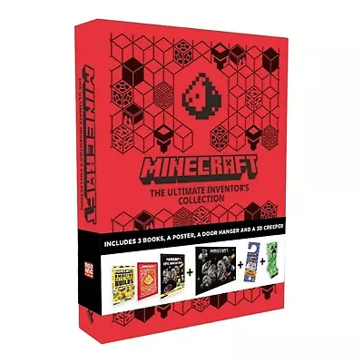 Minecraft The Ultimate Builder’s Collection Gift Box 3 Books Poster Door Hanger • £7.89