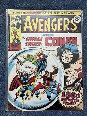 Marvel UK Avengers # 100 The Savage Sword Of Conan • £2.99