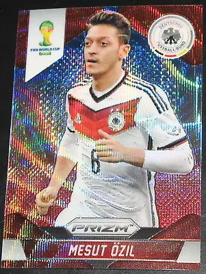 2014 Panini Prizm World Cup Mesut Ozil Blue White Red Wave BWR Germany #88 Mint • $9.34