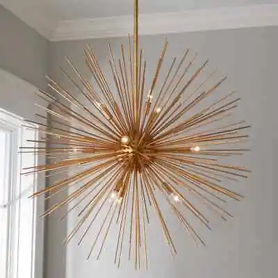 Mid Century Urchin Design Sputnik Chandelier Made From Pure Brass Iconic Lights • $342.41