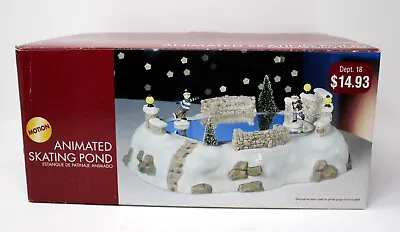 Walmart Dept 18 Christmas Holiday Animated Skating Pond 2 Skaters • $25