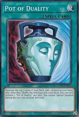 1x YuGiOh Pot Of Duality YS17-EN028 Common 1st Edition Mint/Near Mint NM • $1.30