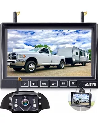 Wireless Backup Camera HD 1080P With 7 Inch DVR Monitor For RV Trailer Truck Cam • $185