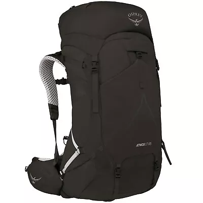 Osprey Atmos Ag Lt Lite 65 Hiking Rucksack Hiking Backpack Black • $248.87