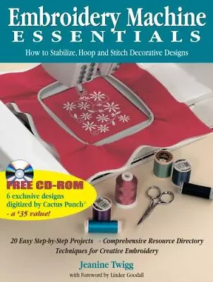 Embroidery Machine Essentials: How To Stabilize Hoop And Stitch Decorative Desi • $3.88