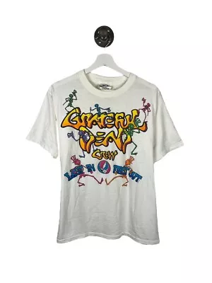 Vintage 1993 Grateful Dead Crew Last In First Out Folk Music T-Shirt Size Large • $120