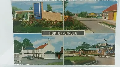 Postcard Hopton On Sea Constitutional Seafields & Ponderosa Holiday Camps 1970s • £13.48