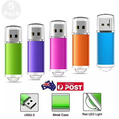 5Pack 1GB-64GB USB 2.0 Pen Flash Drives Thumb Memory Stick For Data Storage  • $25.99