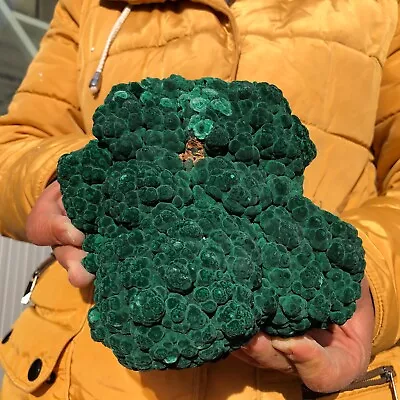 6.6LB Natural Green Malachite Quartz Crystal Cluster Mineral Specimen Healing • $10.50