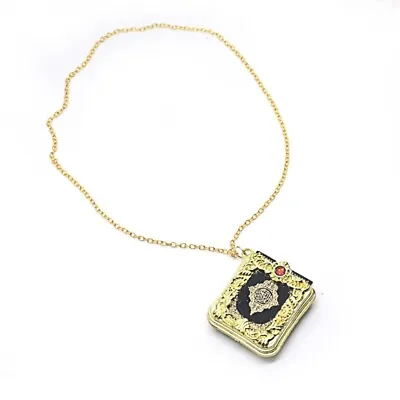 Vintage Arabic Islamic Quran Pendant Necklace Family Clavicle Chain Jewelry • £5.34