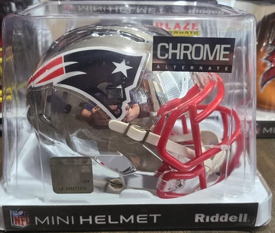 $65 • Buy New England Patriots Riddell Chrome Mini Helmet