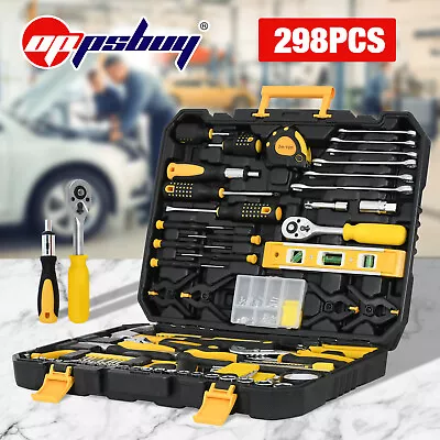 298pcs Hand Tool Set Household Repair Tool Kit Portable Ratchet Wrench Set • $79.90