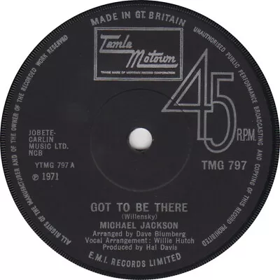 Michael Jackson - Got To Be There - Used Vinyl Record 7 - I5783z • £6.38