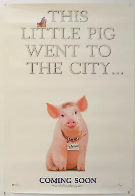 BABE : PIG IN THE CITY (1998) Original One Sheet Movie Poster - James Cromwell • £6.25