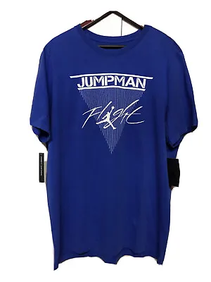 Nike AIR JORDAN JUMPMAN FLIGHT MENS T-SHIRT CD5642-480 Sz Medium M Med Royal • $39.99