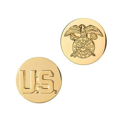 U.S. Army Enlisted Branch Insignia Pin Collar U.S. & Quartermaster Brite New(pr) • $14.50