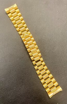 Authentic ROLEX 20mm MEN's 18K GOLD PRESIDENT WATCH  BRACELET For 18038 • $2025