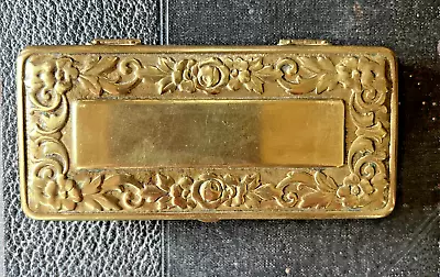 Antique Brass Gillette USA Shaving Set Kit Travel Case Early 1900s • $120