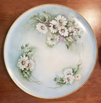 Alboth & Kaiser 12  Porcelain Hand Painted Signed Plate Daisies Gold Rim • $25