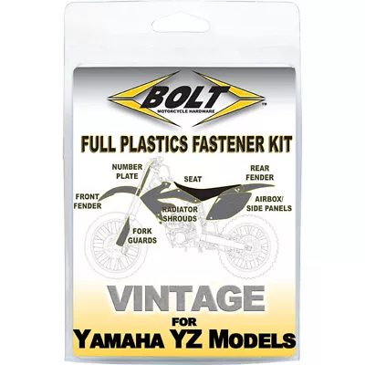 Bolt MX Yamaha YZ125-250 96-01 Motocross Dirt Bike Plastics Fastener Kit • $29.95