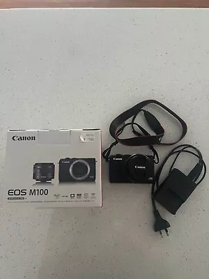 Canon EOS M100 15-45mm Lens Kit - Black - 64GB SD Card - Battery And Charger • $549